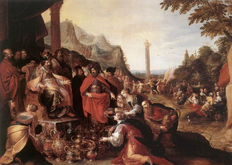 FRANCKEN, Ambrosius Worship of the Golden Calf dj oil painting image